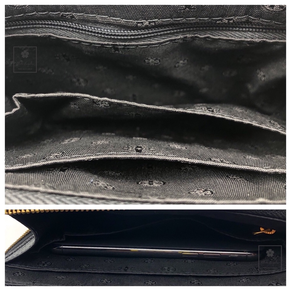 Tory Burch - Britten Large Zip Pouch -Snake (Grey) - Picture 4 of 8